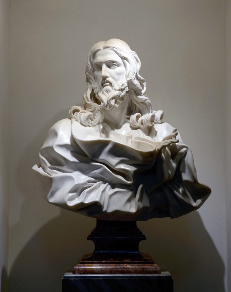 Bernini, Bust of the Savior, San Sebastiano fuori le mura, Rome (photo: Charles Scribner III)
