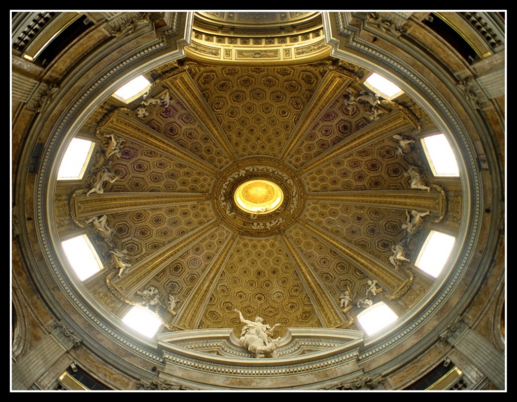 Bernini, Church of Sant'Andrea al Quirinale, oculus above main altar (photo: F. Mormando)