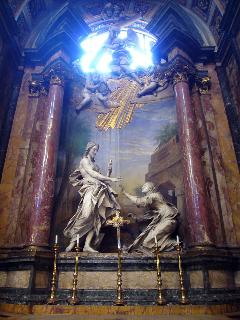 Antonio Raggi, "Noli me tangere," Rome, Church of Santi Domenico e Sisto (photo: wikimedia)